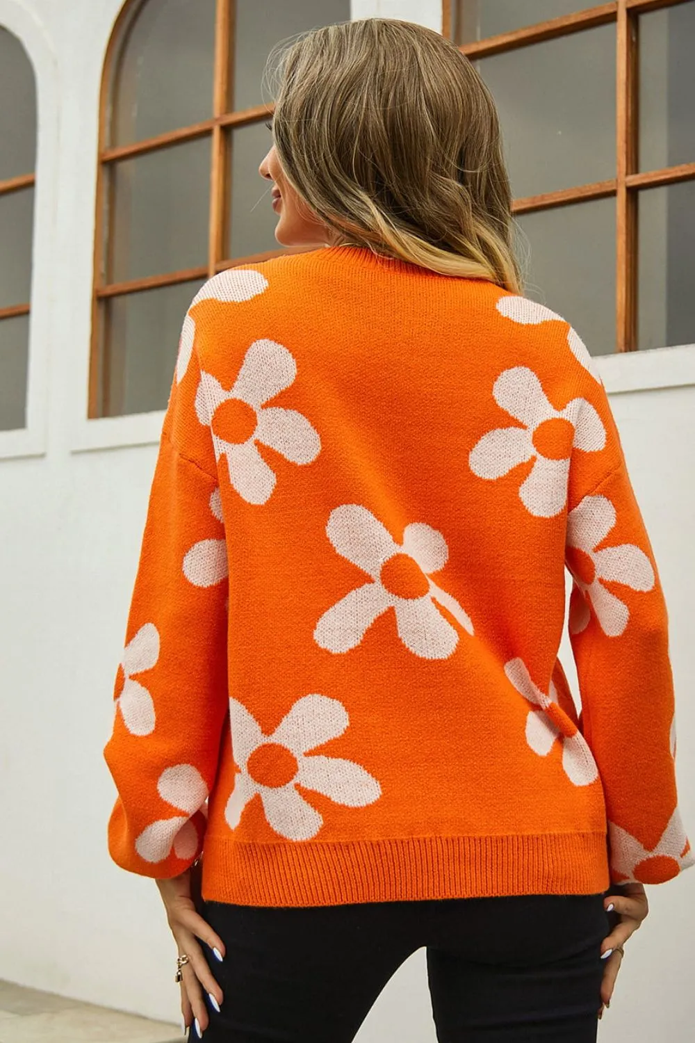 Floral Super Cute Sweater