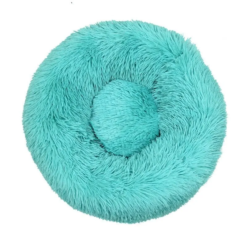 Fluffy Cat Bed Soft Comfortable Round Pet Nest Cat Supplies