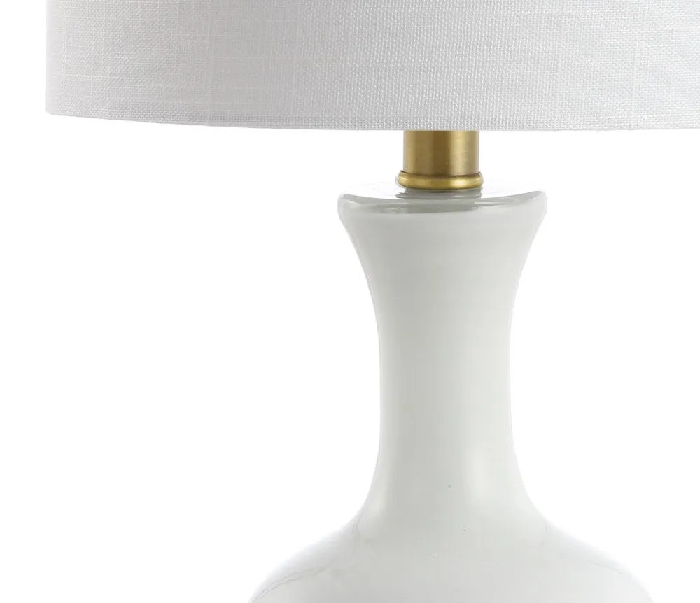 Foxglove 22" Glass/Metal LED Table Lamp, Set of 2