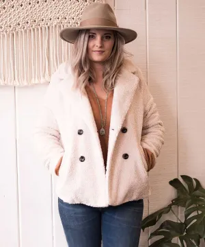 Free Spirit Fur Coat, Salt