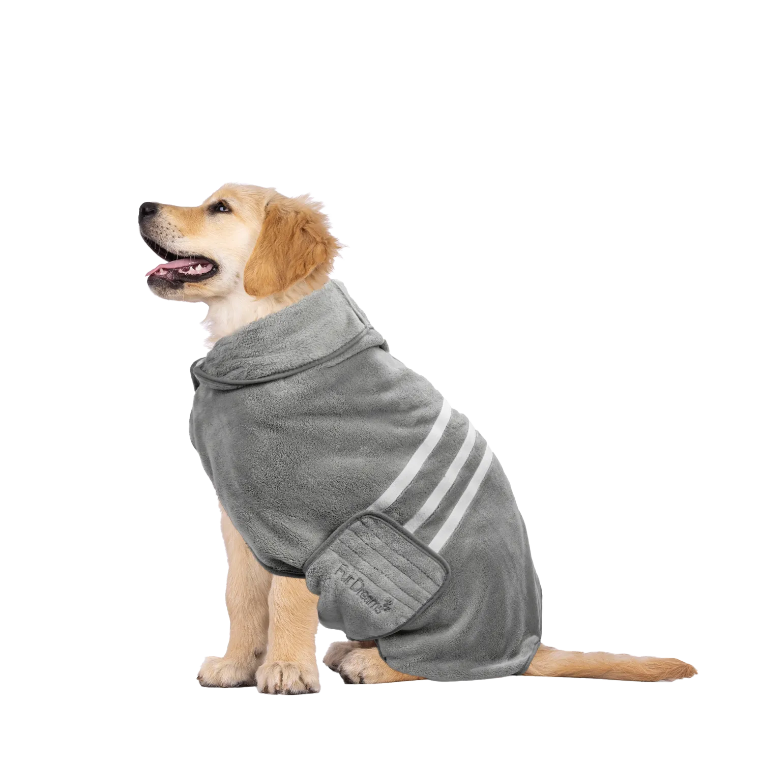 FurDreams Dog Robe - Super Absorbent & Quick-Drying Pet Towel - Soft Cozy Fabric for Comfortable Fit - Versatile Use for Home & On-The-Go Dog Bathrobe for Easy Grooming & Drying