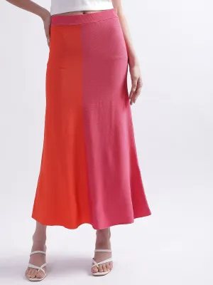 Gant Colourblocked Straight Maxi Skirt