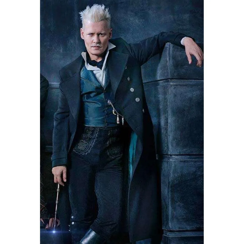 Gellert Grindelwald Fantastic Beasts Wool Coat