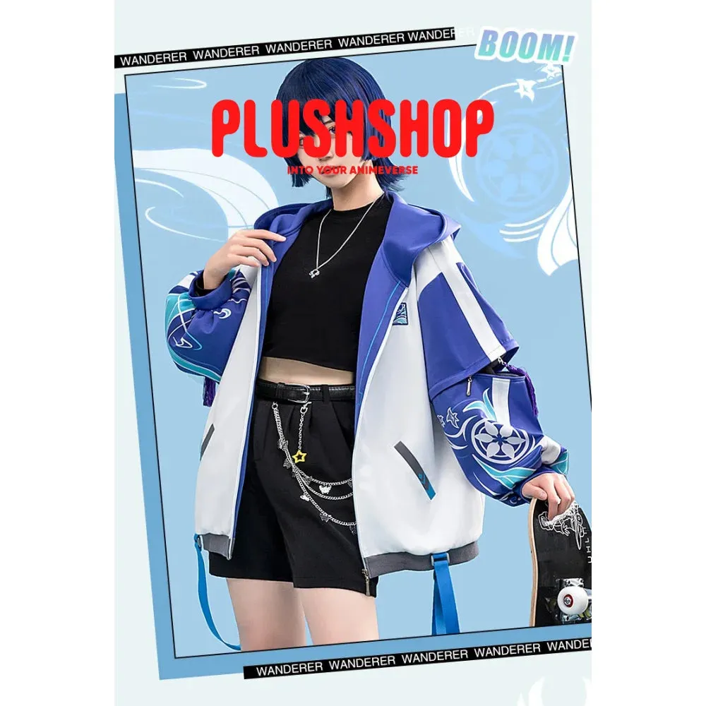 Genshin Impact Xiao&Wanderer Theme Costume Cosplay Casual Wearing Outfit Coat