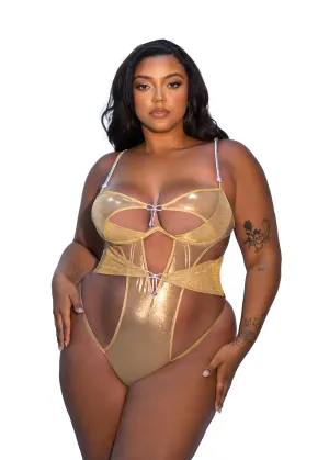 Gilded Beauty Teddy- Curvy Size Teddy