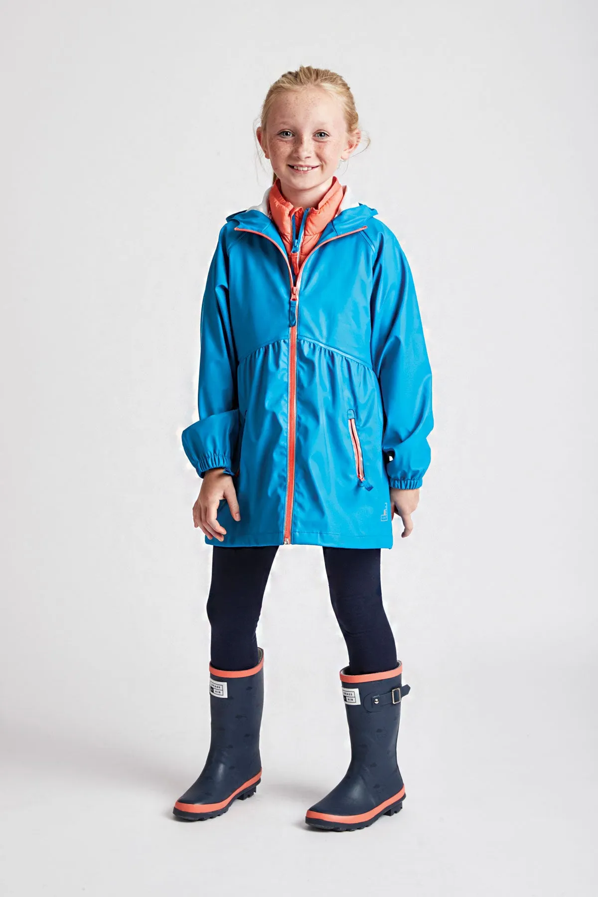 GRASS & AIR - Girls Rainster - Turquoise