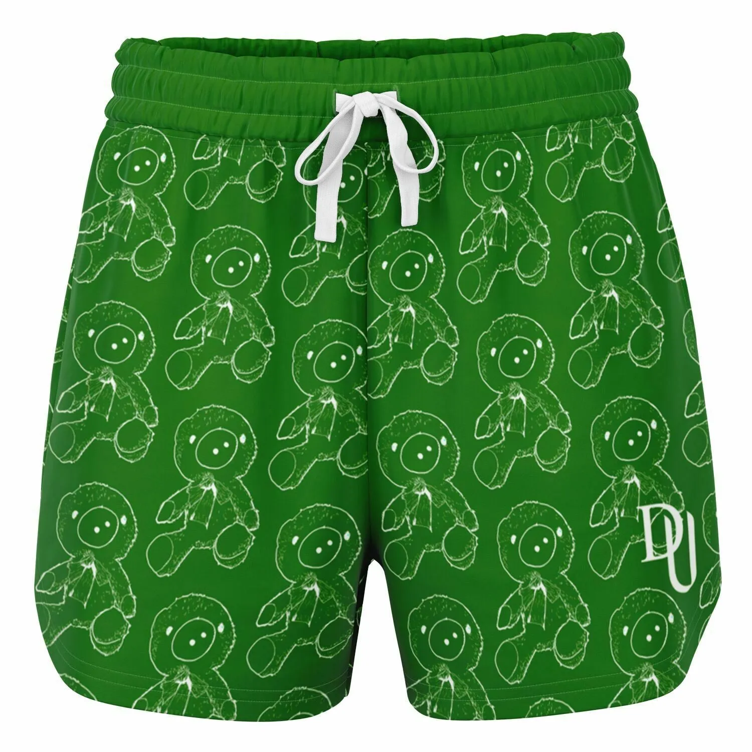 Green Teddy Loose Shorts