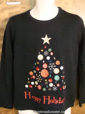 HAPPY HOLIDAYS Tacky Christmas Sweater