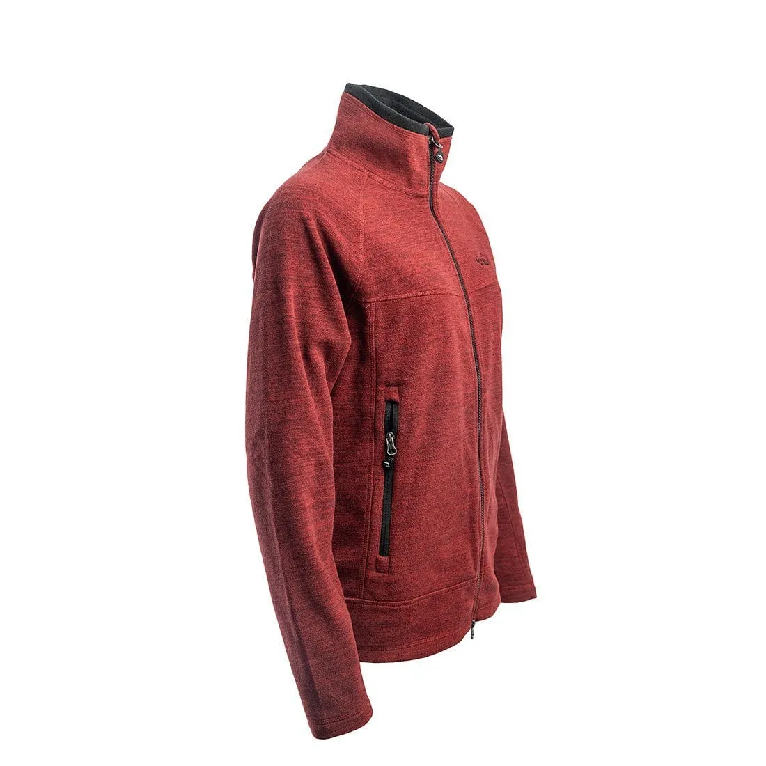 Hiker Fleece Jacket Lady (Dark Red Mélange)