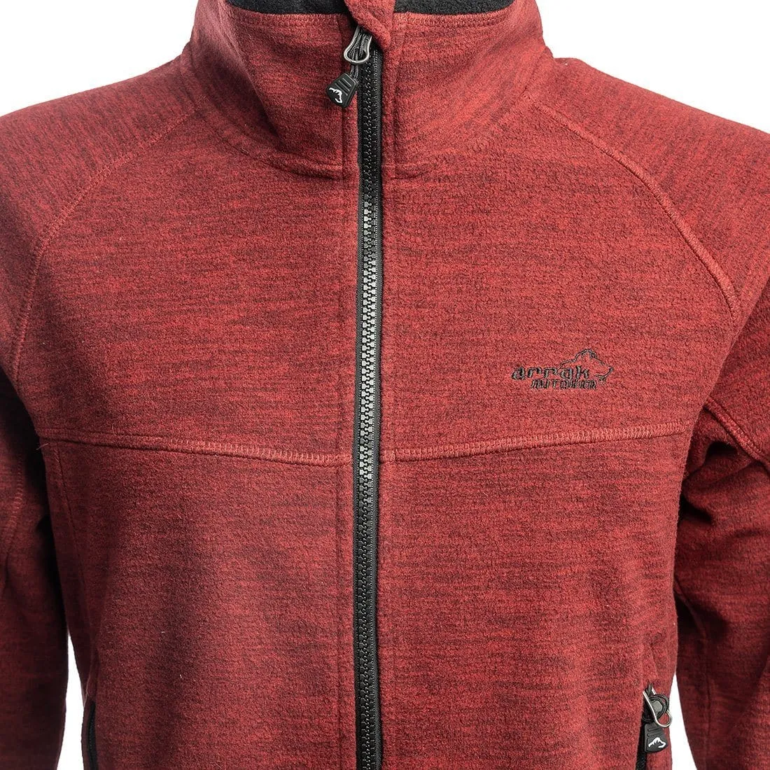 Hiker Fleece Jacket Lady (Dark Red Mélange)