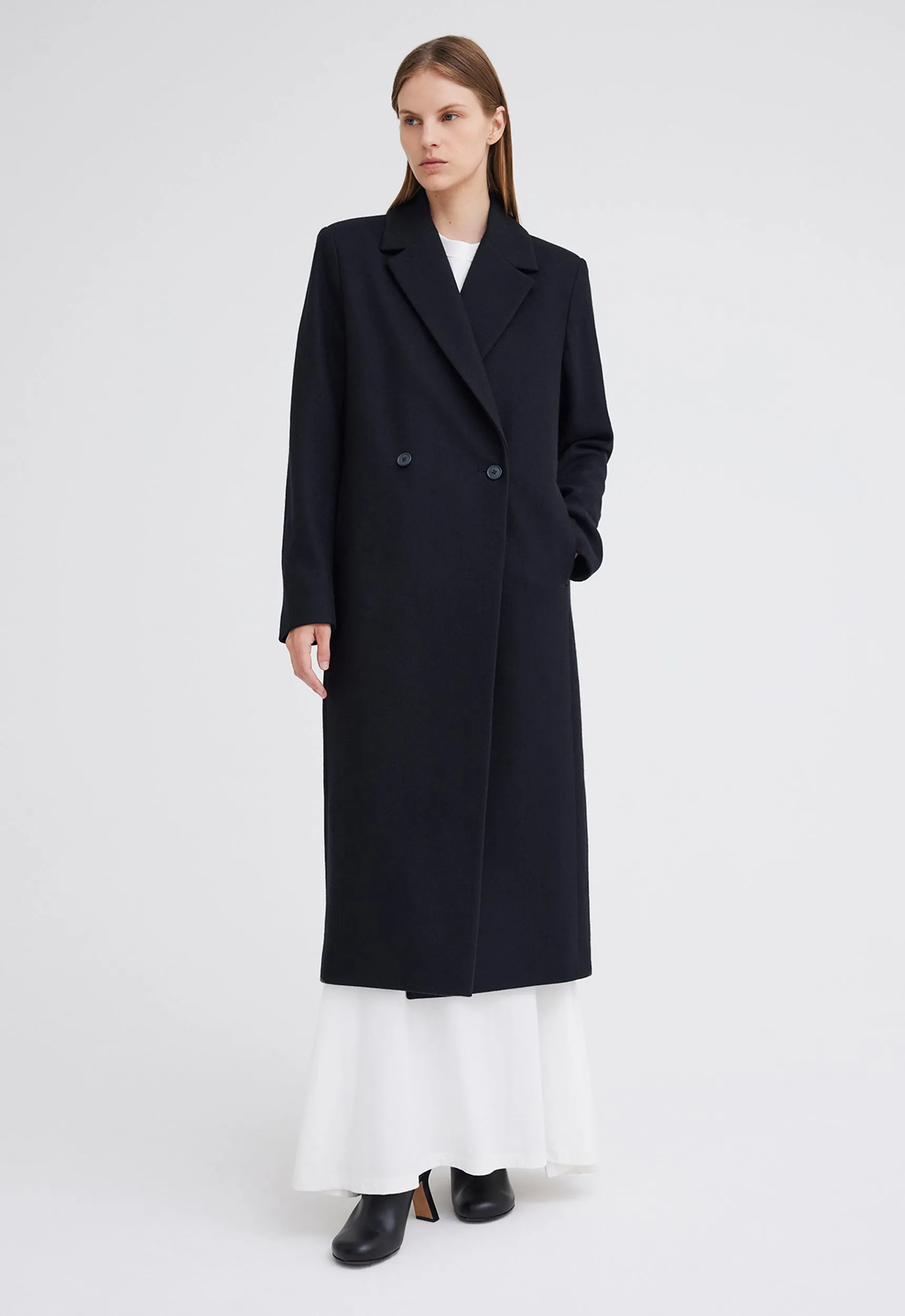 Howell Merino Wool Coat - Black