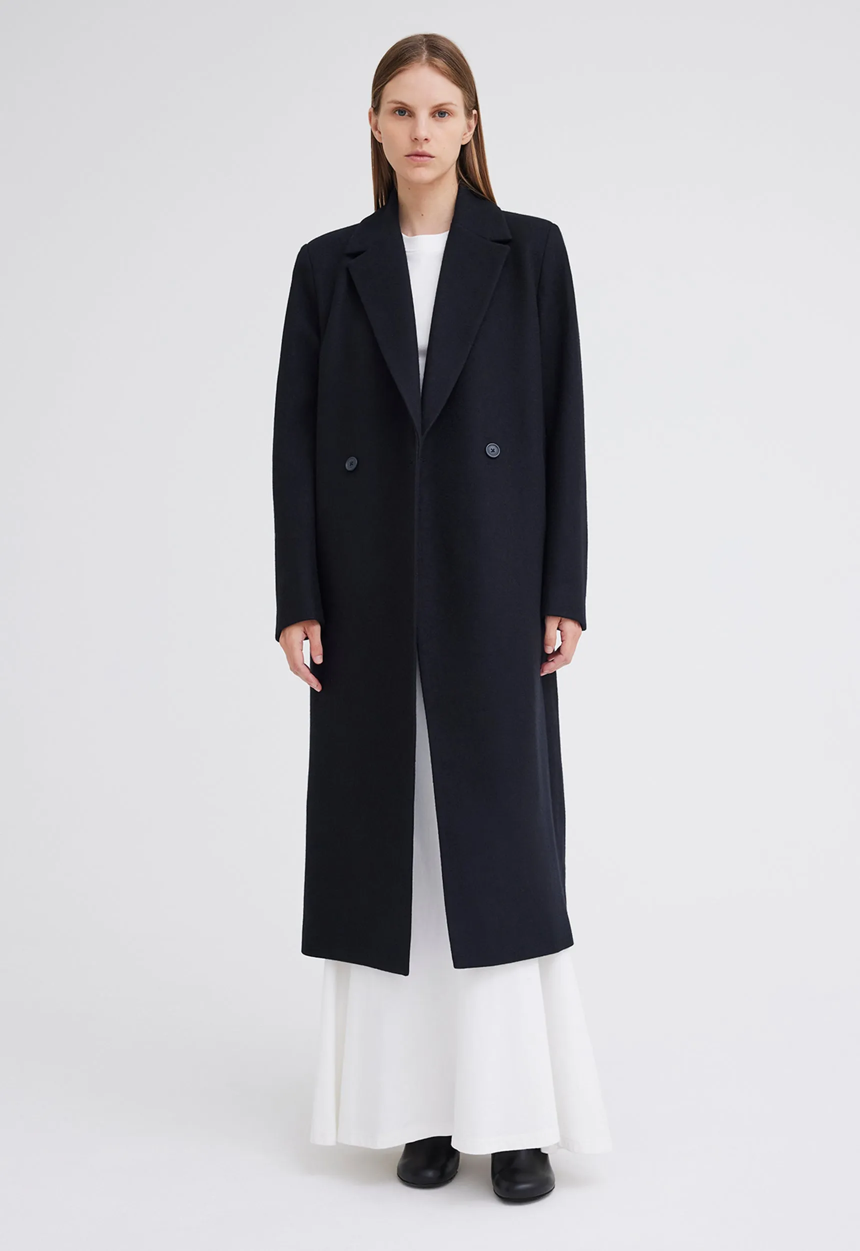 Howell Merino Wool Coat - Black