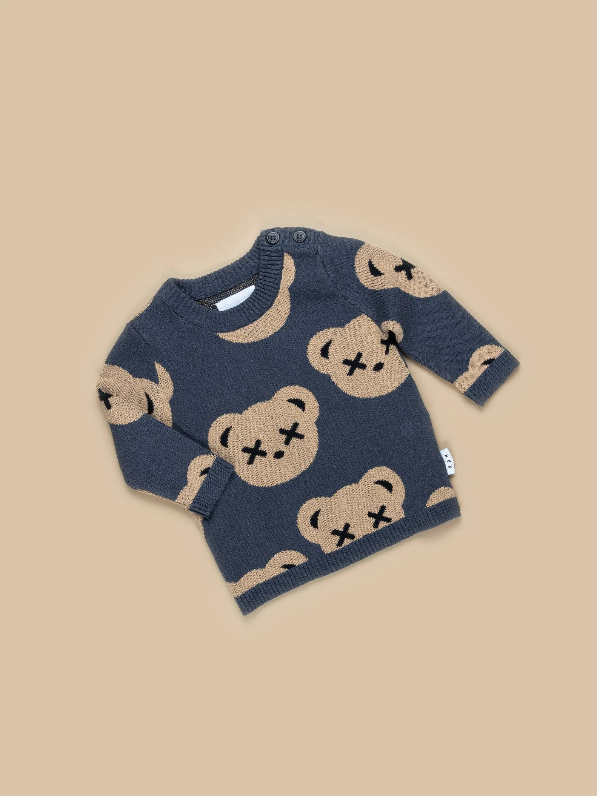 Huxbear Teddy Knit Jumper - Ink