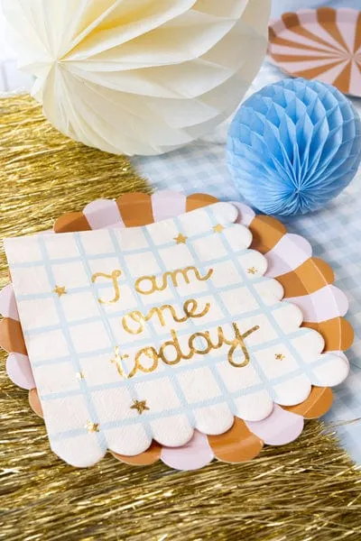 I Am One Today Teddy Bear Paper Napkins (12)