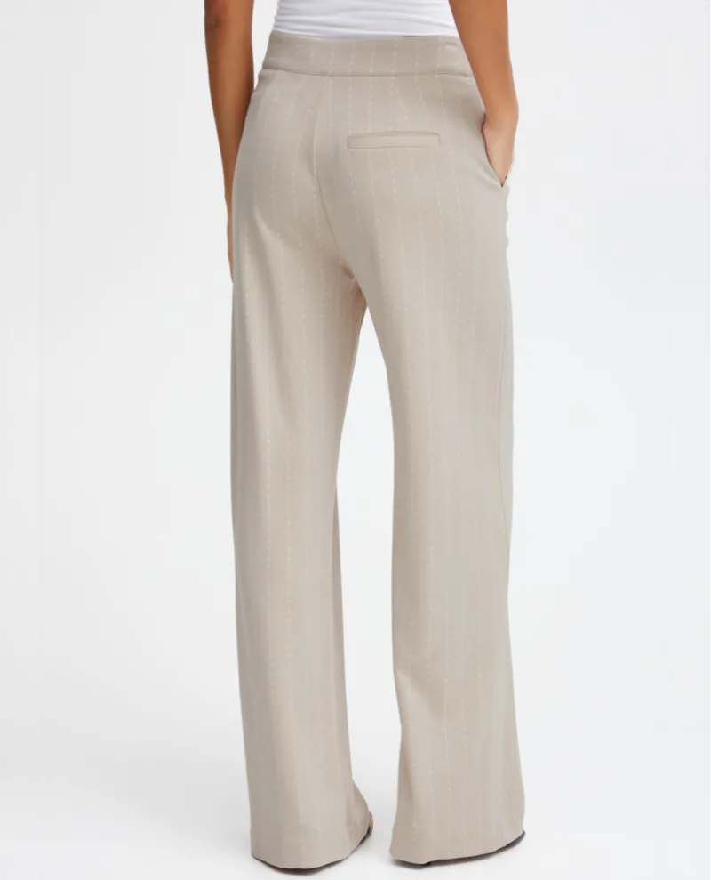 Ichi Ruti Doeskin Wide Leg Trousers