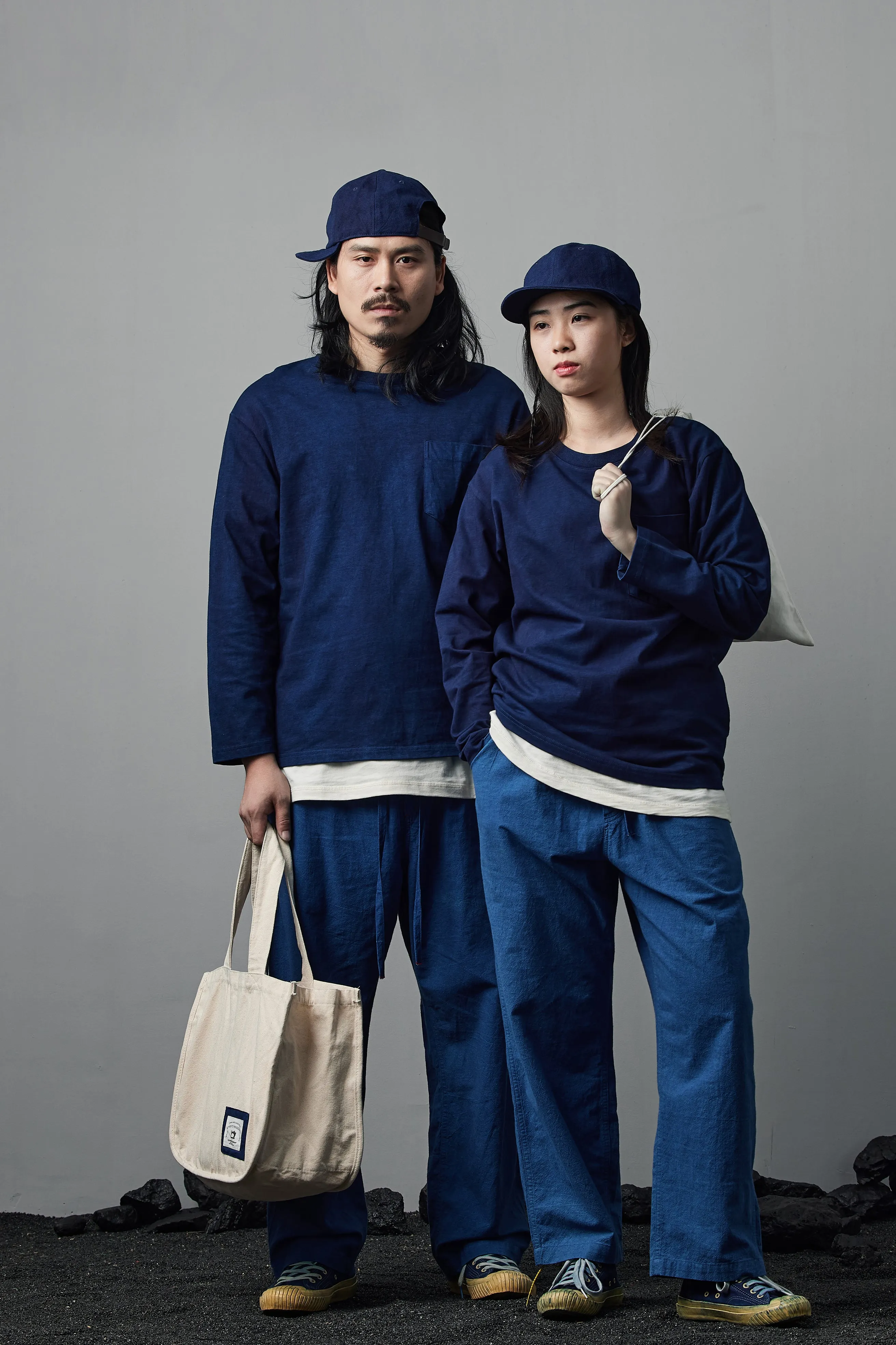 Indigo Ice Cracks Trousers （不展示）