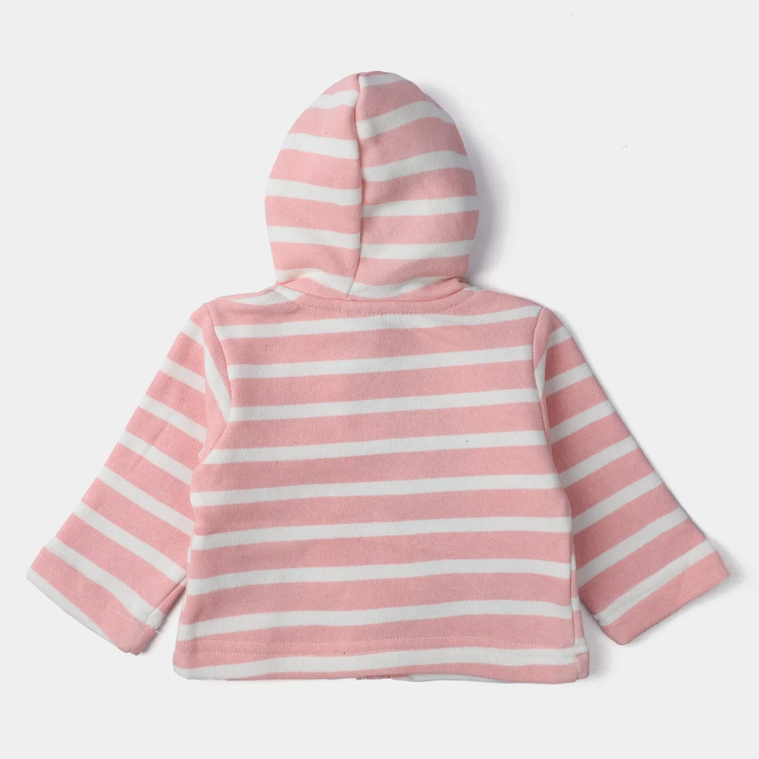 Infant Girls Fleece Jacket Bird-White