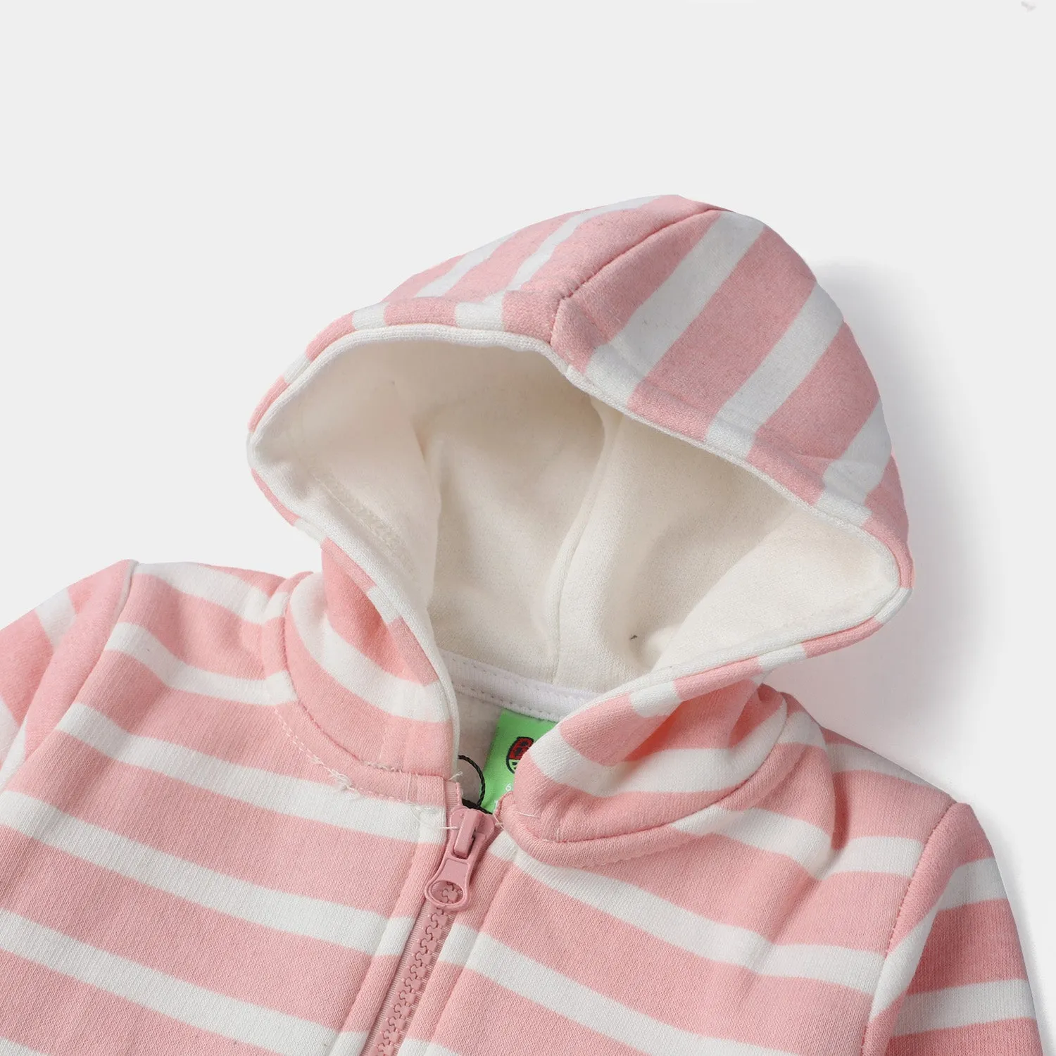 Infant Girls Fleece Jacket Bird-White