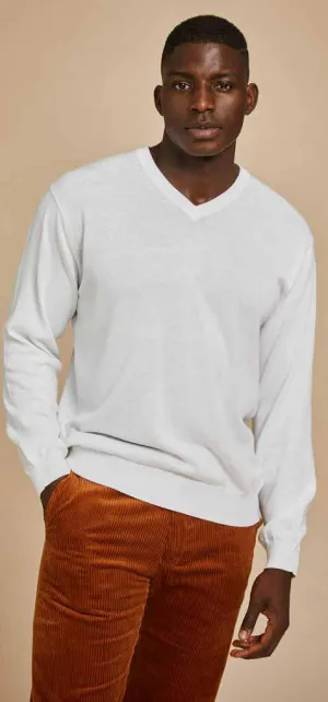 Inserch Cotton Blend V-Neck Sweater 4608 (4 COLORS)