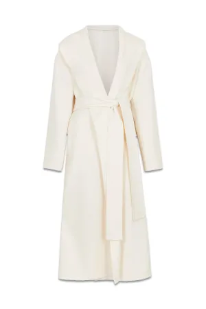 Italian Manteco Wool Blend Belted Midi Coat