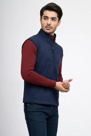 JACKET POLAR FLEECE S/L NAVY