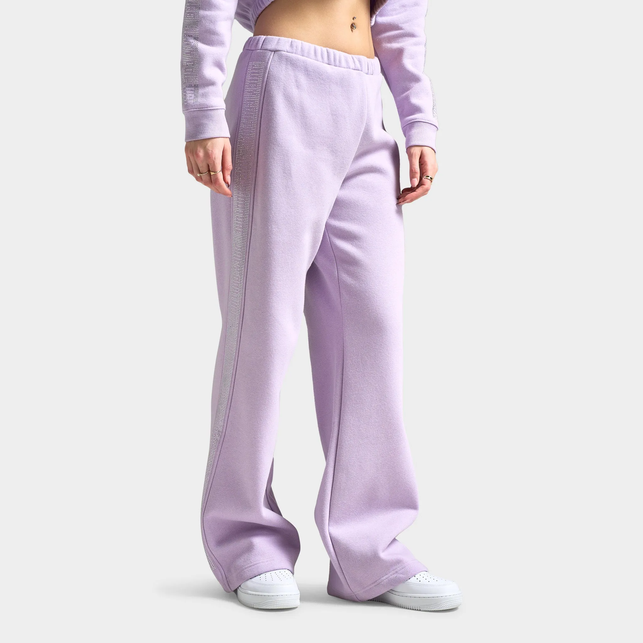 Juicy Couture Women's Fleece Wide Leg Pant / Orchid Petal