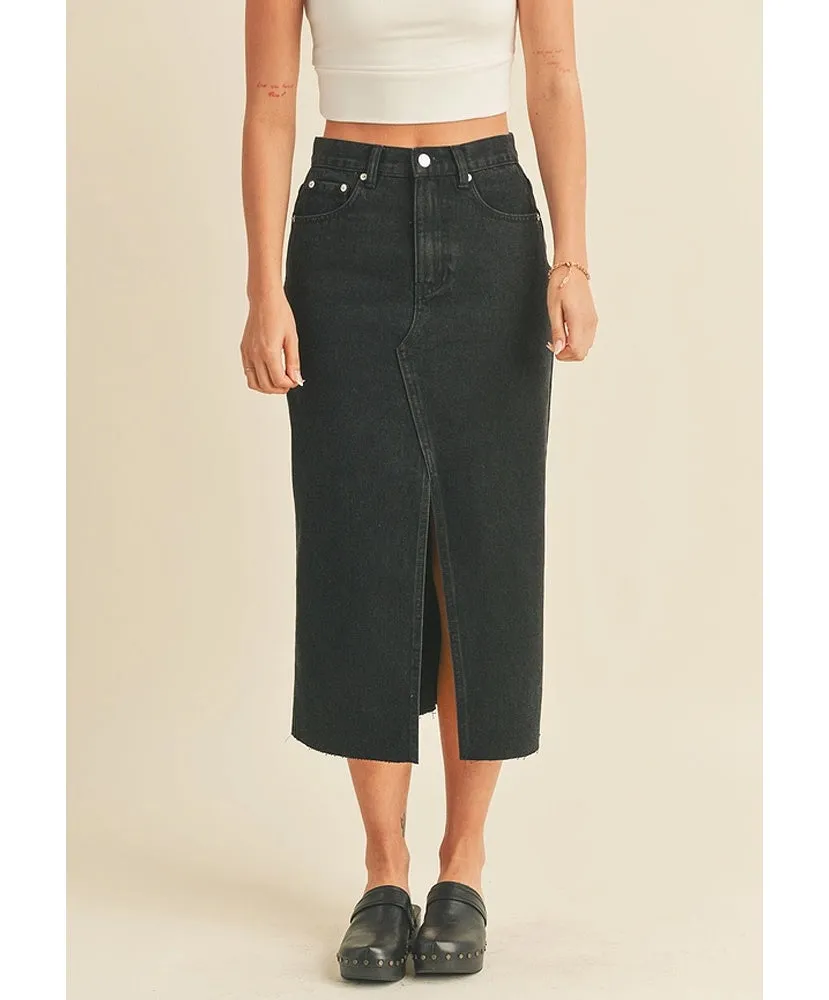 Kacie Denim Midi Skirt