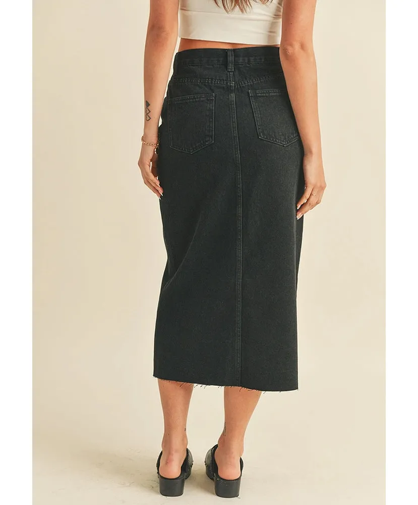 Kacie Denim Midi Skirt