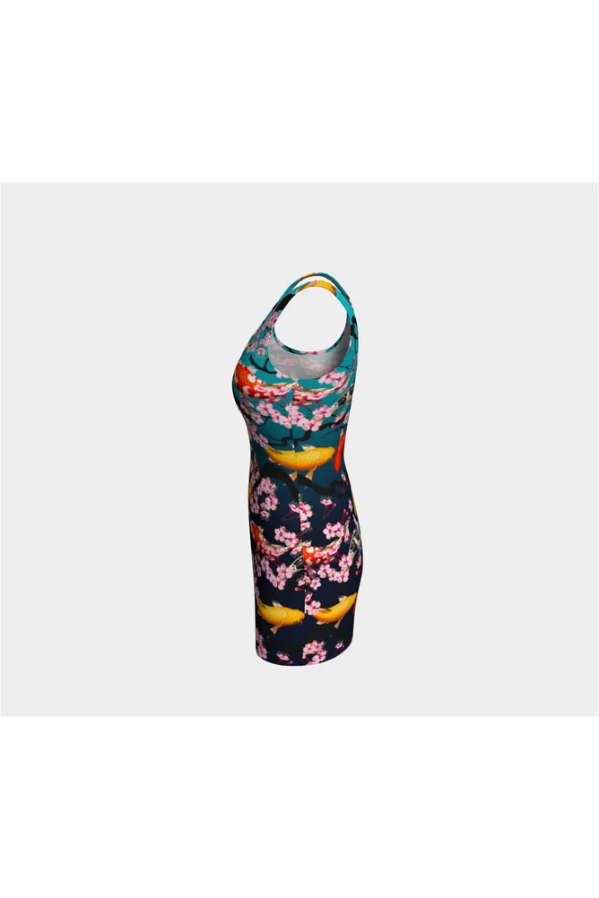 Koi to the World Bodycon Dress