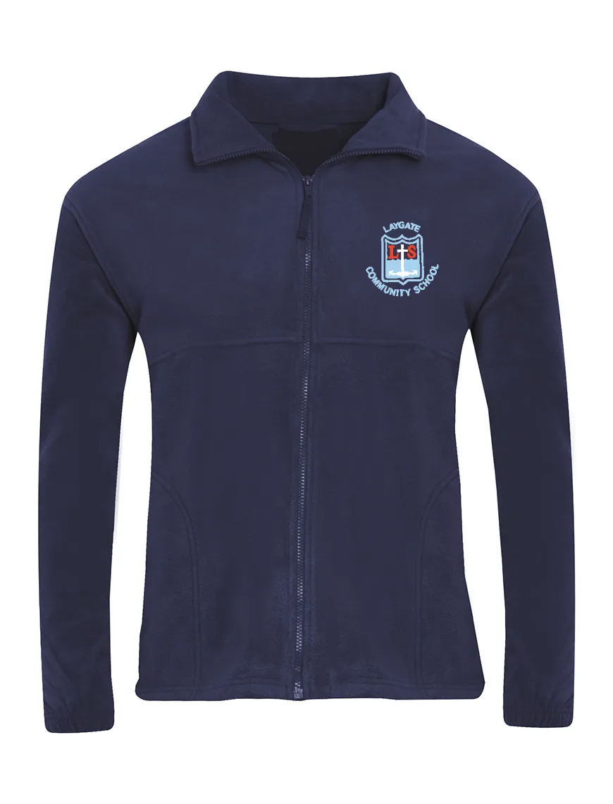 Laygate Community School Navy Fleece Jacket