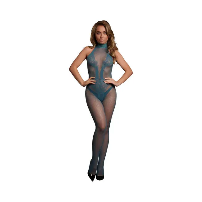 Le Desir Fishnet and Lace Bodystocking O/S - All Colors