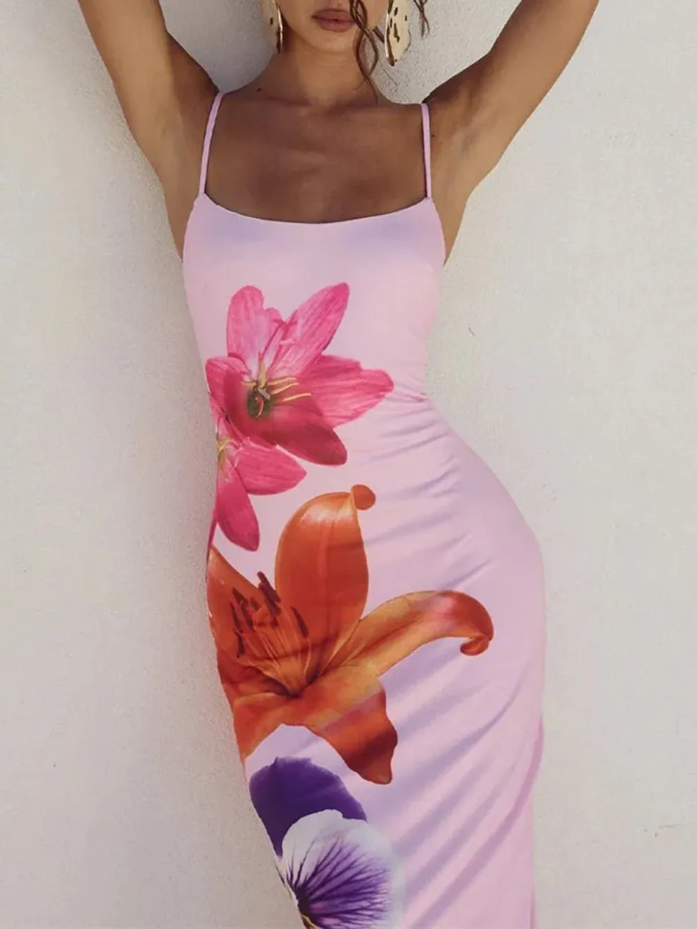 Leah Backless Bodycon Midi Dress