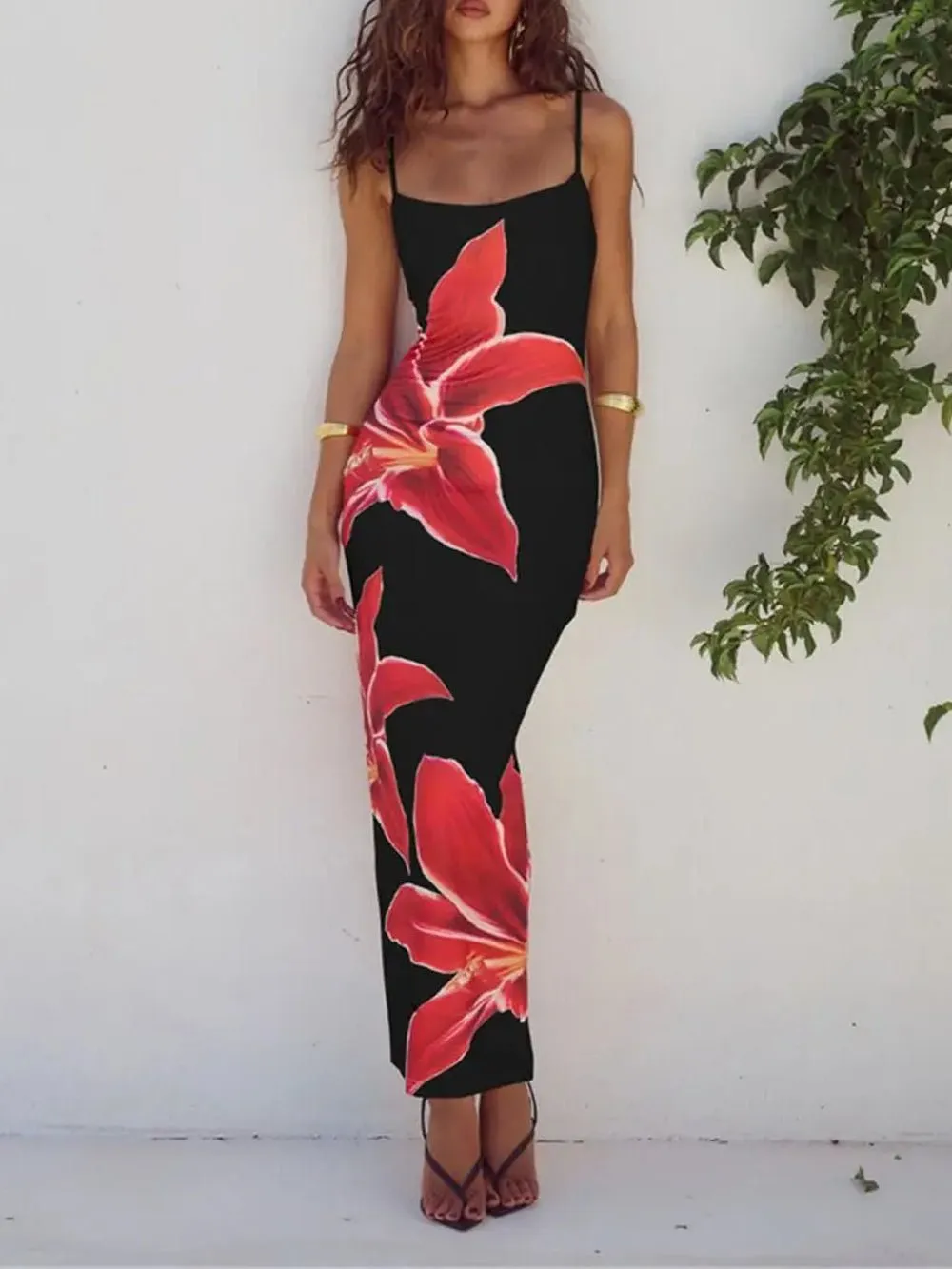 Leah Backless Bodycon Midi Dress