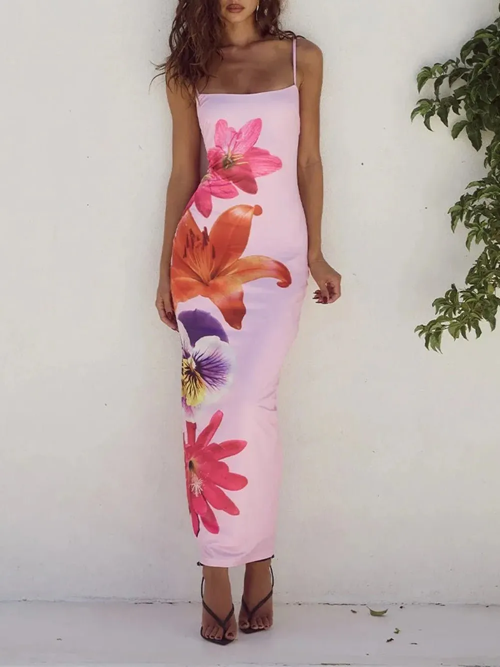 Leah Backless Bodycon Midi Dress