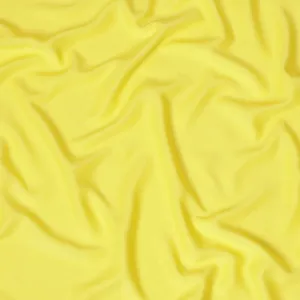 Lemon yellow plain pure Italian viscose crepe fabric-D7895