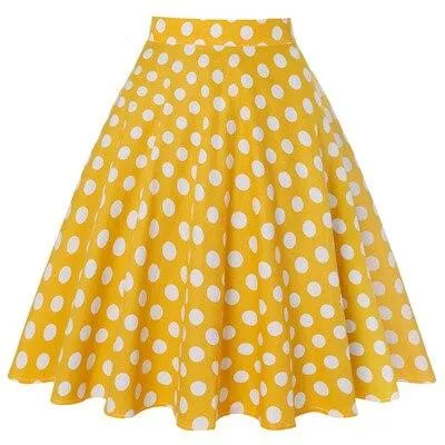 Leopard Print High Waist Skirt Pleated Women Flared Runway Midi Skirt Fashion Cotton Swing Rockabilly Party Skirts Gothic