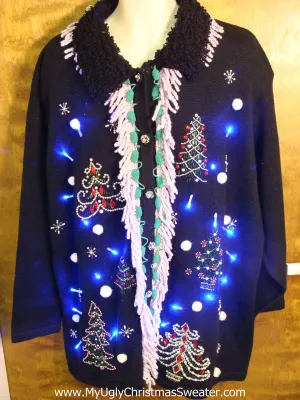 Light Up Ugly Xmas Sweater Big Size