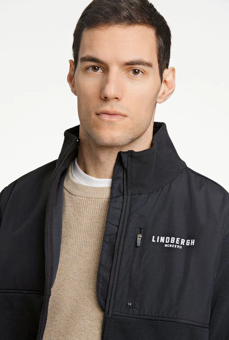 LINDBERGH CONTRAST FLEECE JACKET