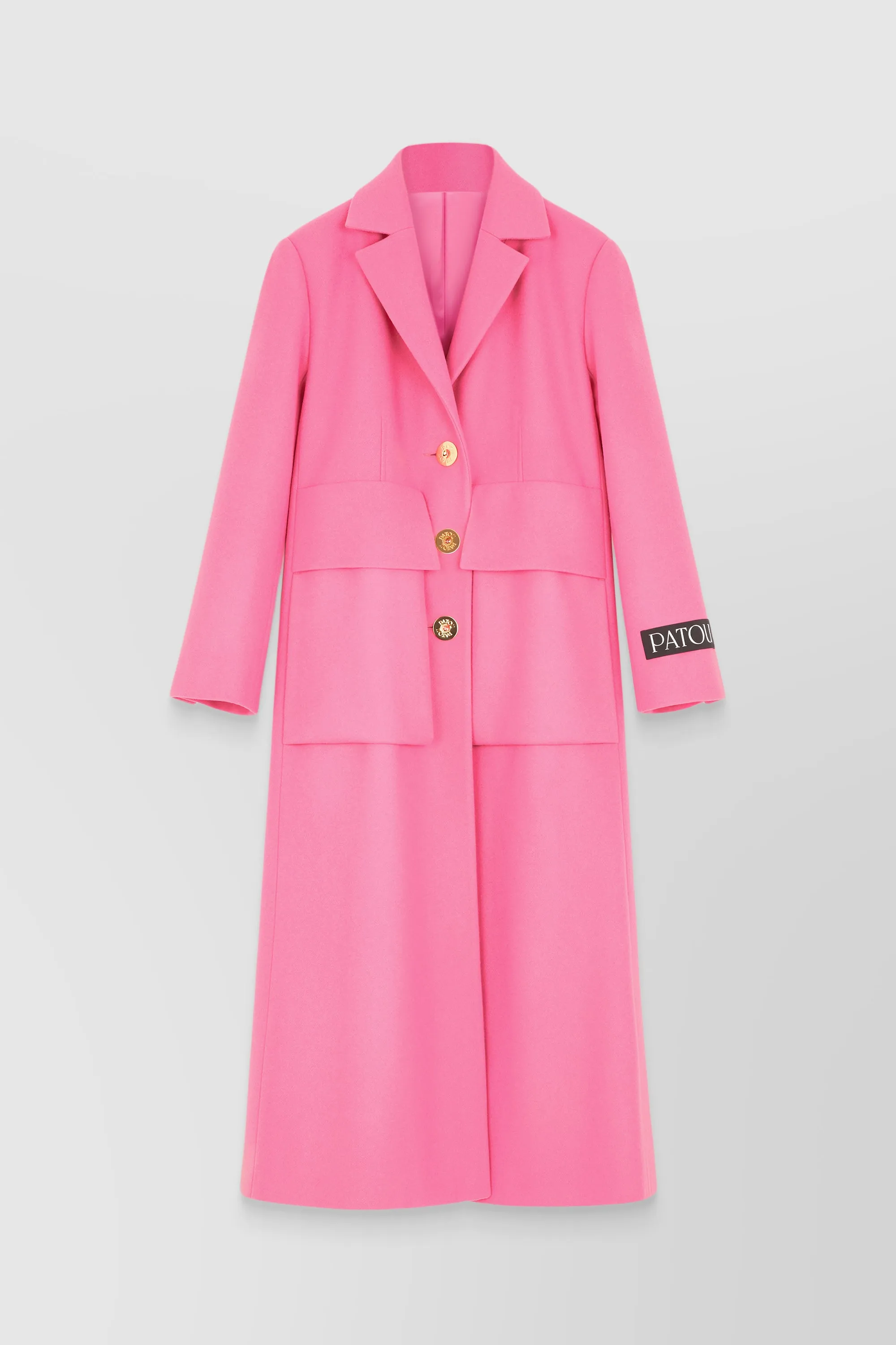 Long virgin wool coat