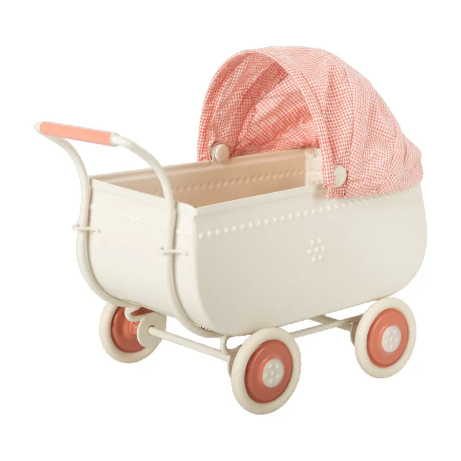 Maileg Micro Pram - Coral