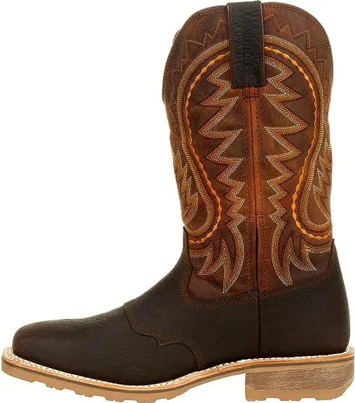 Men's Durango Maverick Pro Cimarron Brown WP, PR, SR Pull On Steel Toe Western Work Boot