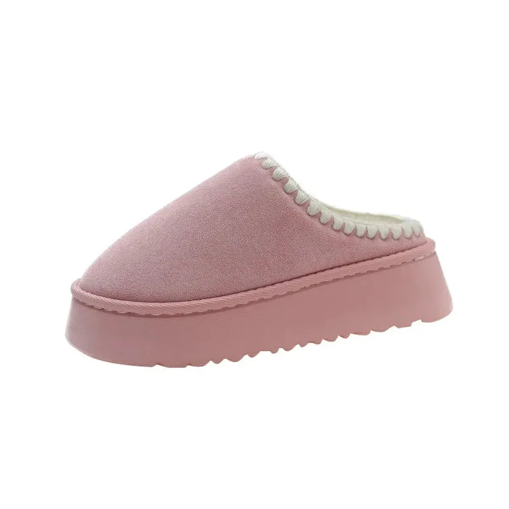 Merendy Yasahby Round Toe Slip-on Faux Fur slippers