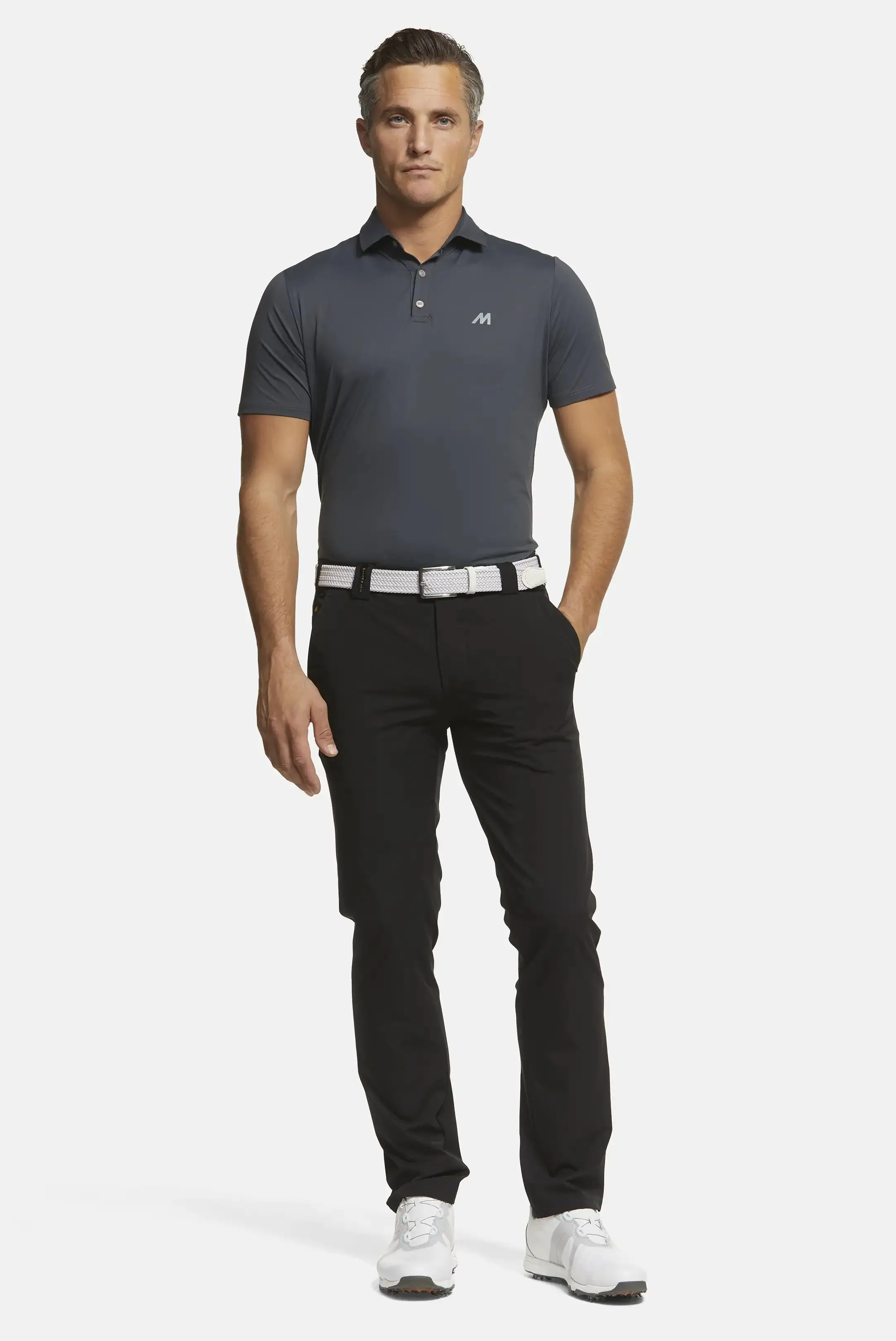 MEYER Golf Trousers - Augusta 8070 High Performance Chinos - Black