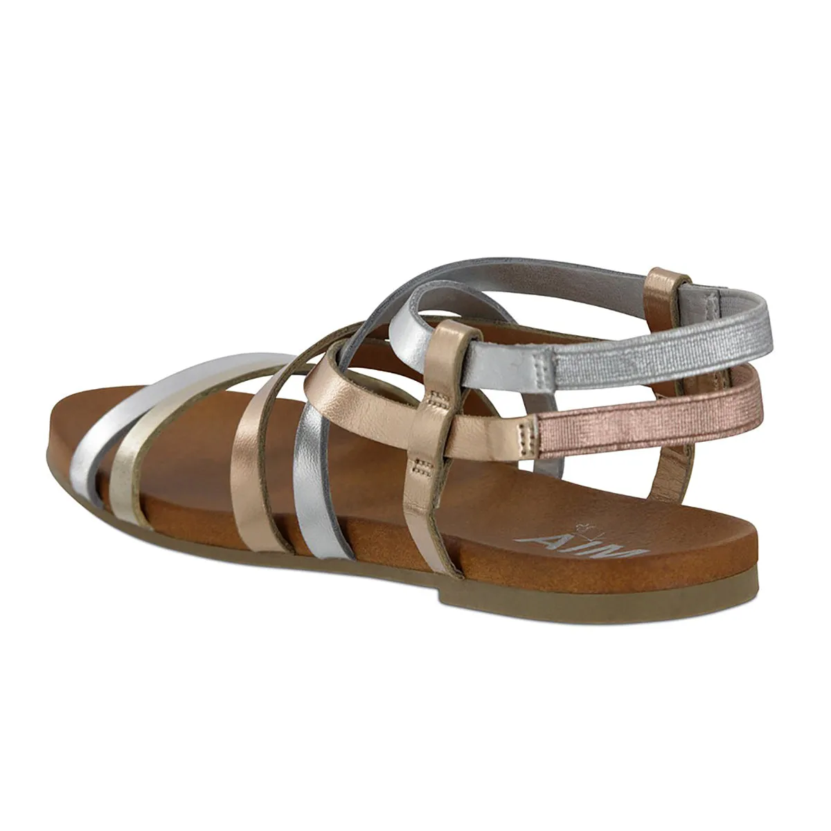 MIA Kid's Lunaa Strappy Sandal - Silver Multi MHK0047