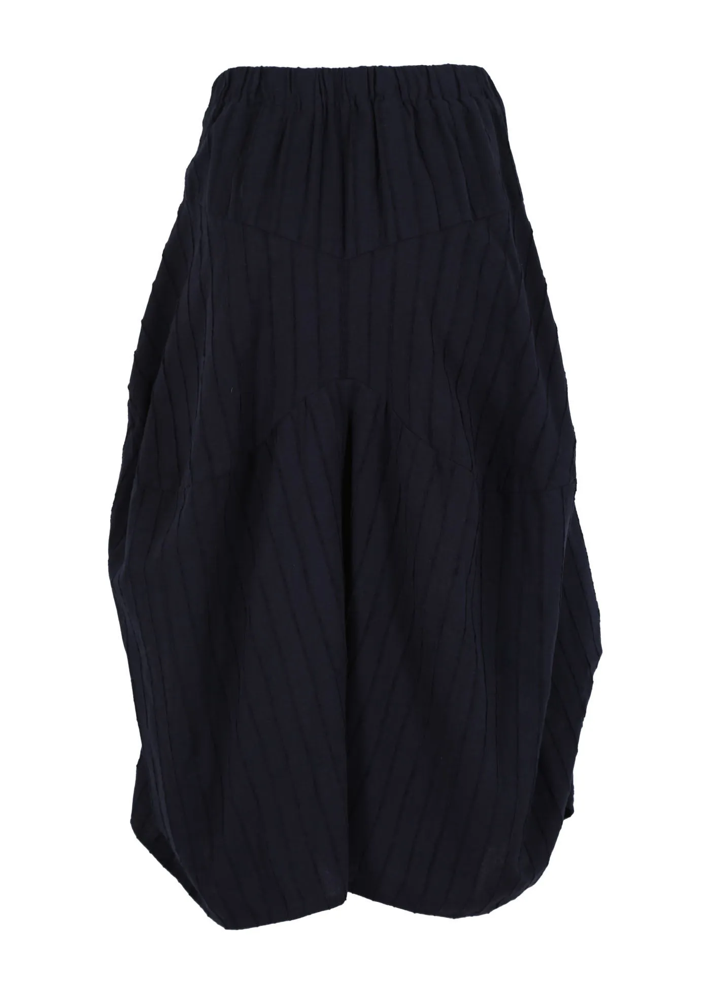 Milwaukee Fond du Lac Skirt Navy in Slub Cotton/Linen