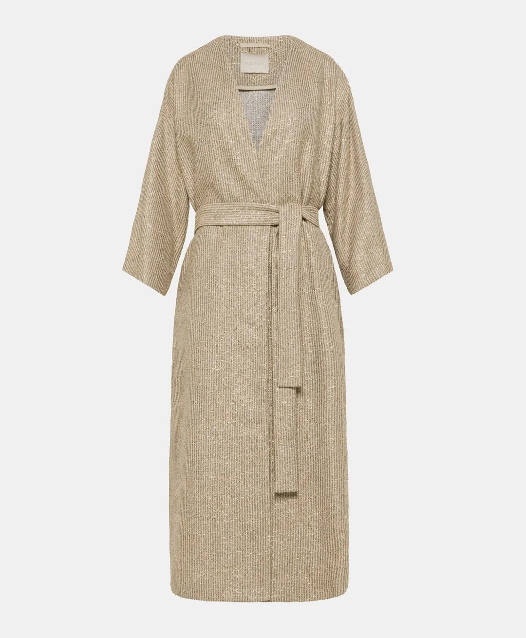 MOMONI - CALL LIGHTWEIGHT COAT IN LUREX BASKETWEAVE