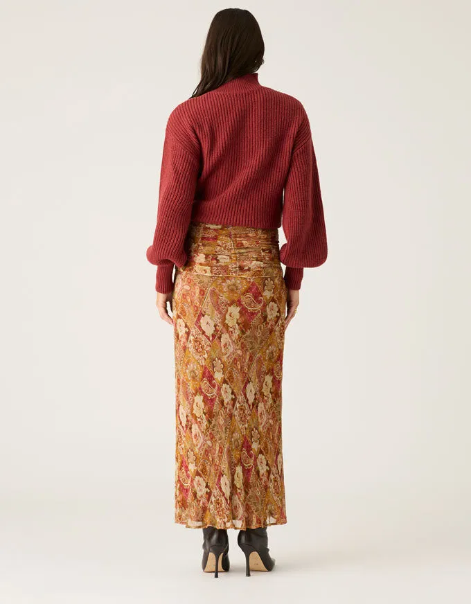 Morgan Floral Print Skirt