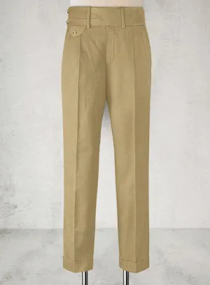 Napolean Khaki Double Gurkha Wool Trousers