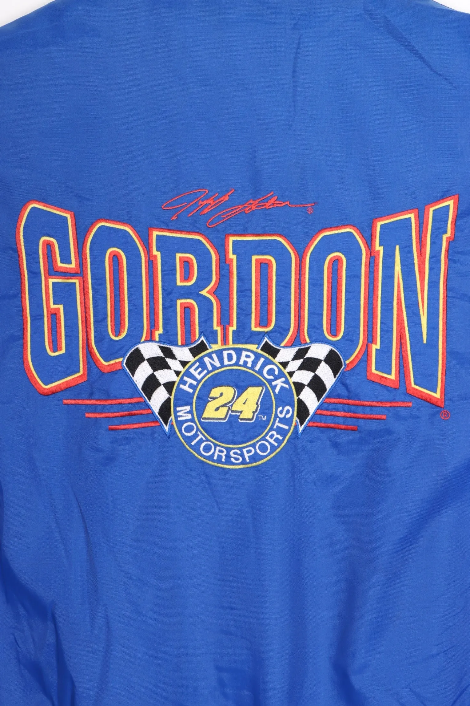 NASCAR Jeff Gordon #24 Dupont NUTMEG Padded Windbreaker Jacket (XL)