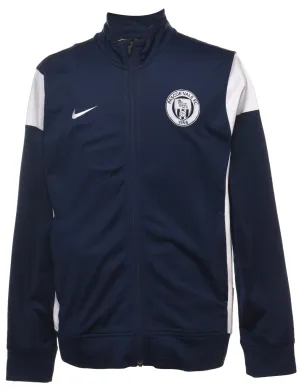 Nike Navy Zip-Front Track Top - L